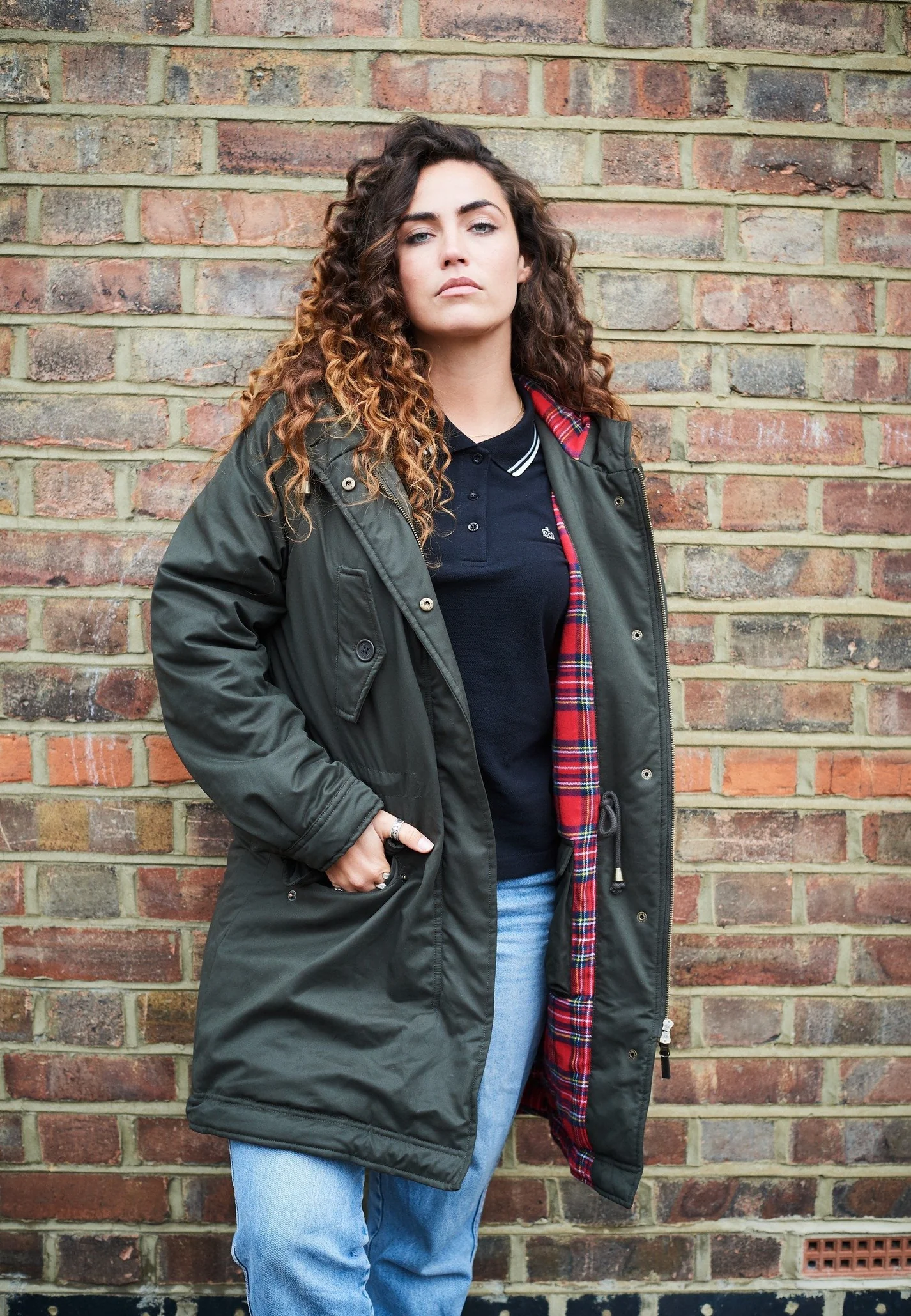 Merc Fishtail Womens Parka Tobella (Dark Khaki) Merc Fishtail Womens Parka Tobella (Dark Khaki)
