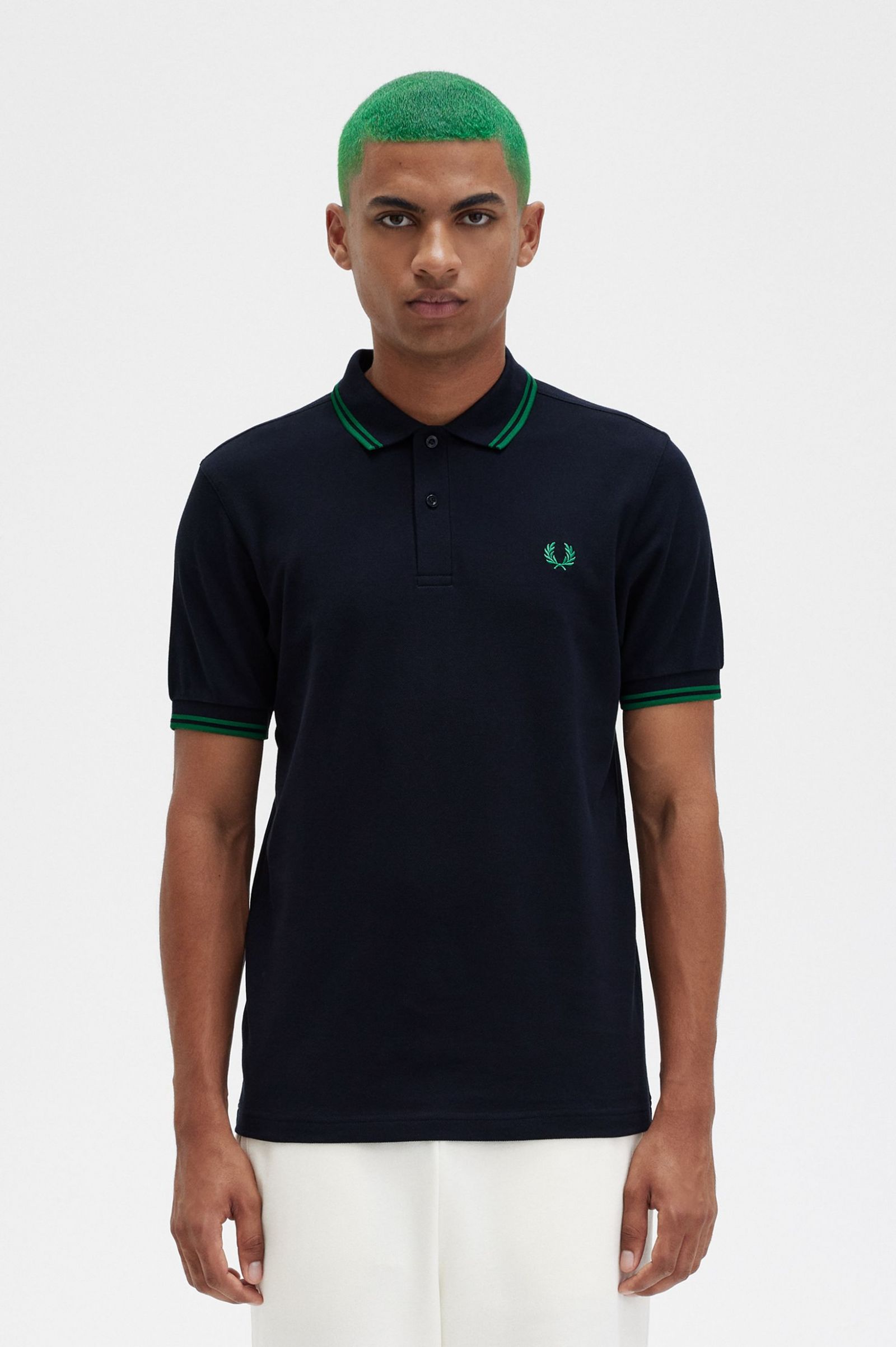 Fred Perry Twin Tipped Shirt in Navy