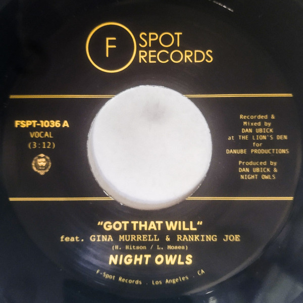 Night Owls  – Got That Will / Got That Dub (Version)  (7")      