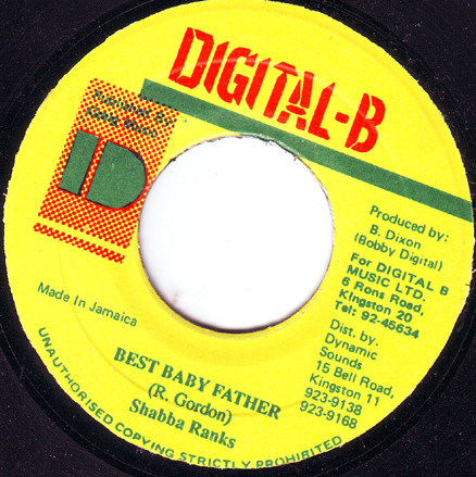 Shabba Ranks - Best Baby Father / Version (7")