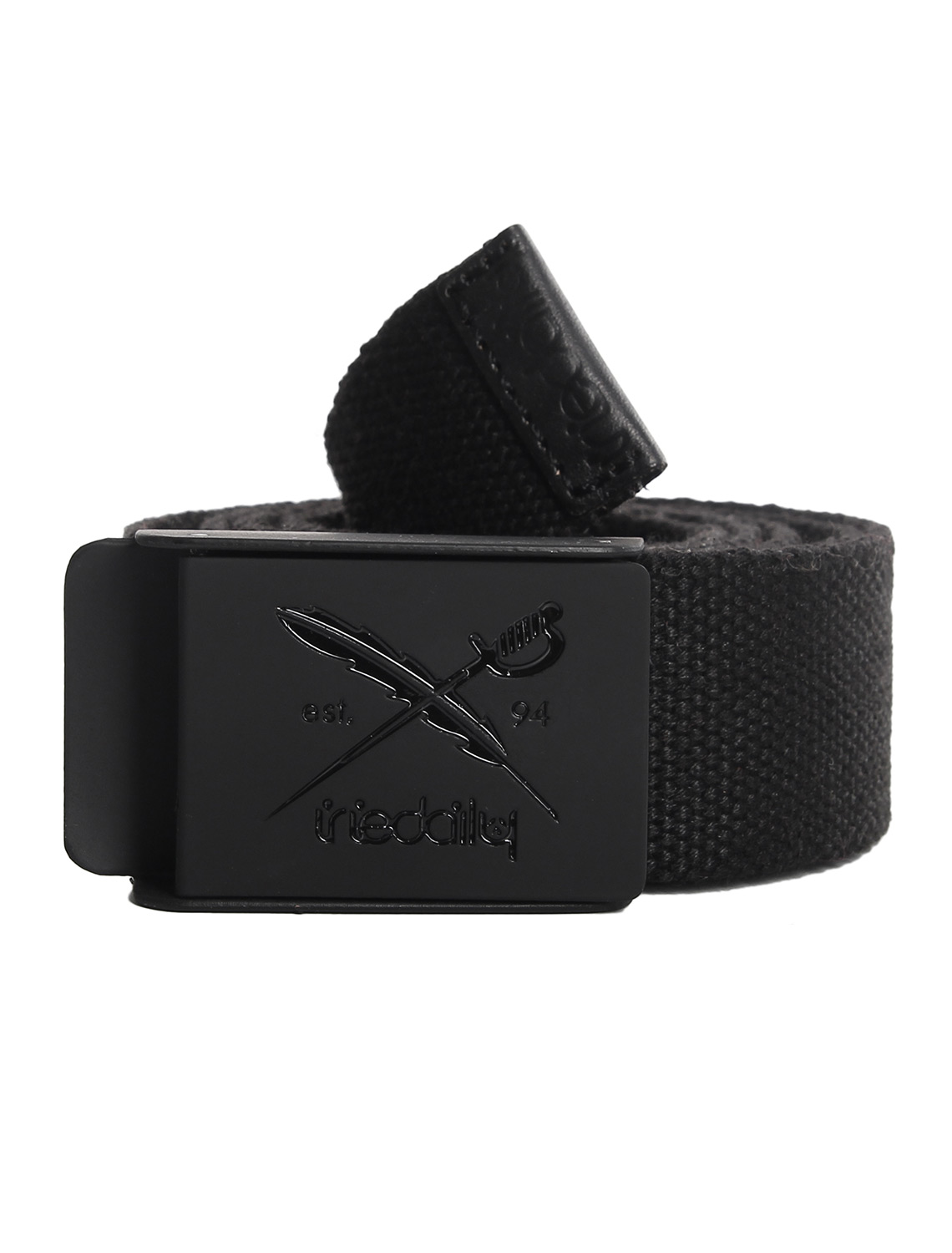 Iriedaily Flag Rubber Belt in Black