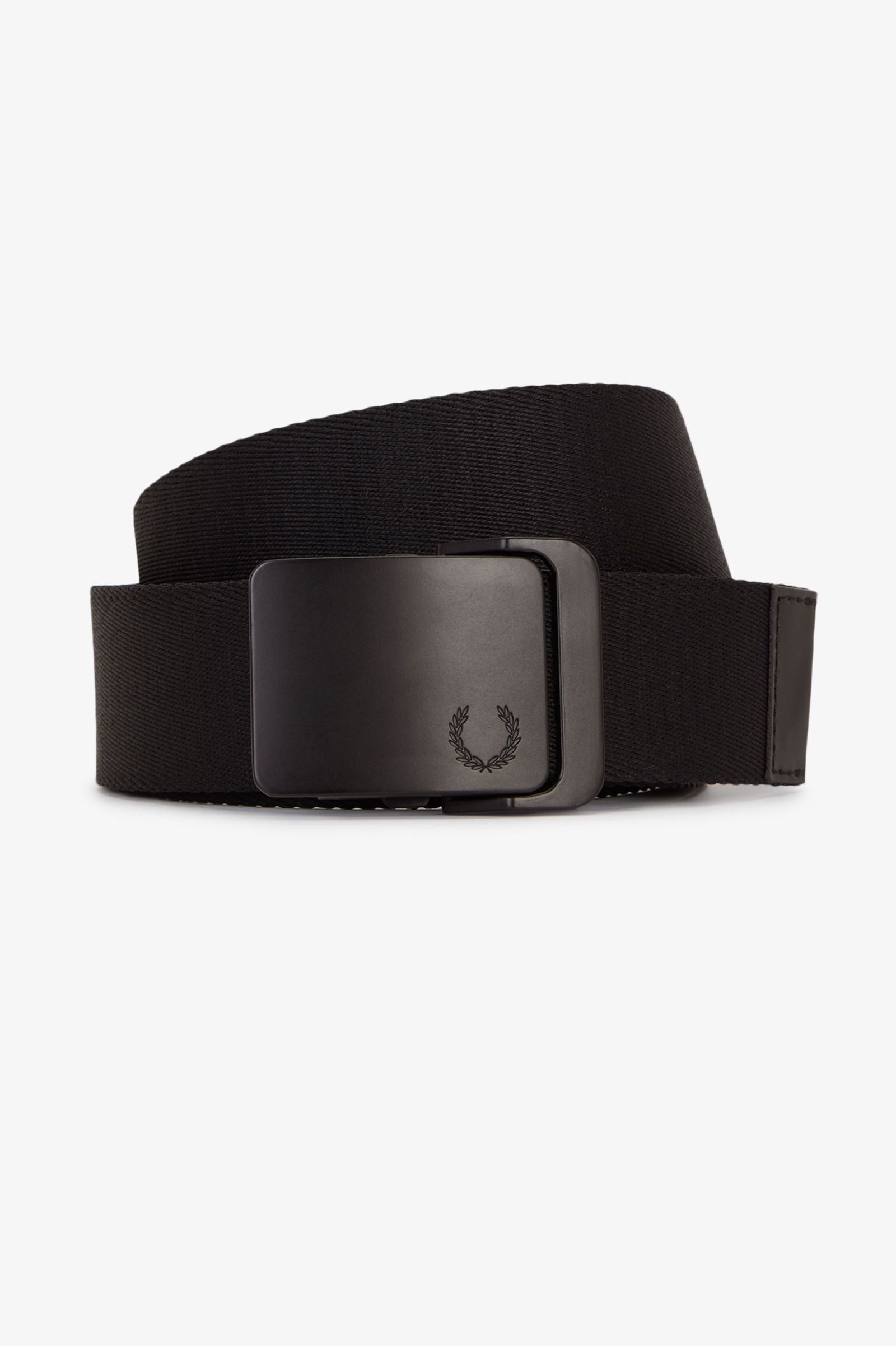 Fred Perry Plain Webbing Belt (Black)