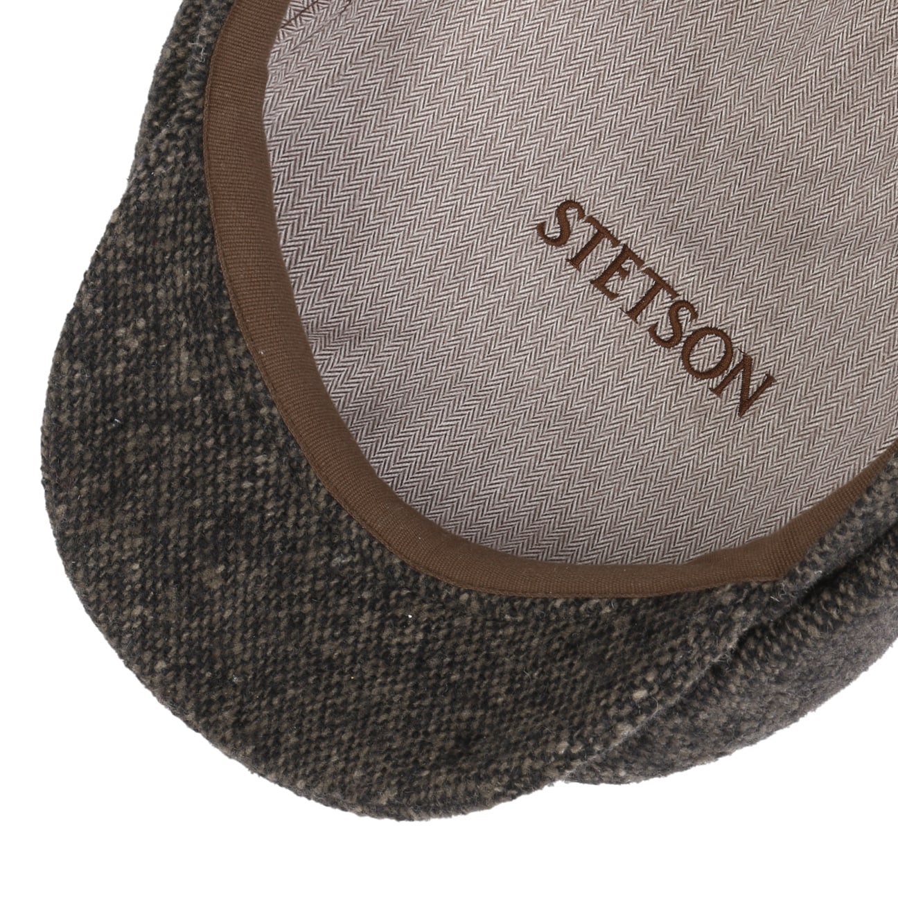 Stetson Hatteras Donegal Tweed Cap (Anthracite/Grey)