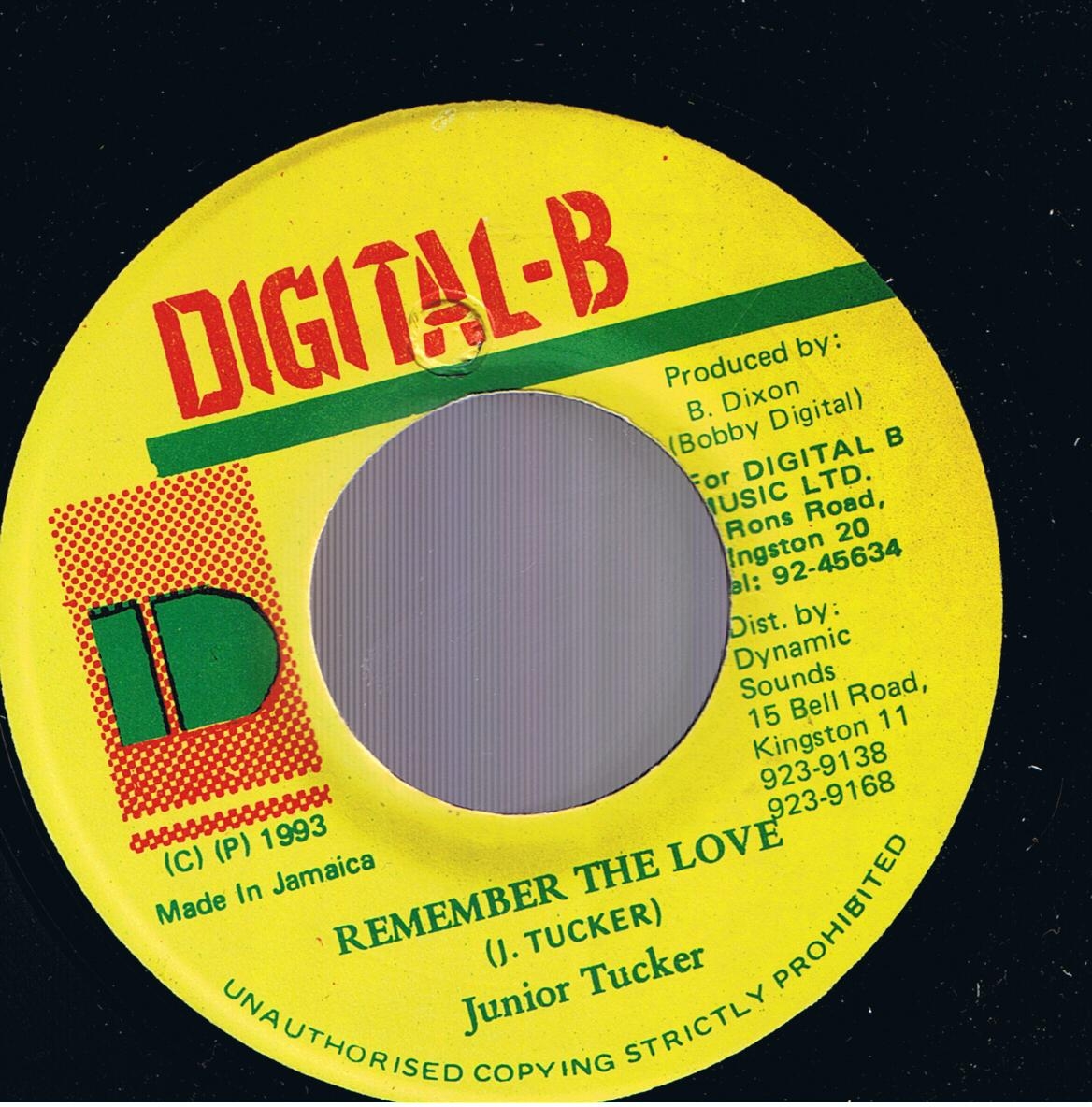 Junior Tucker - Remember The Love / Version (7")
