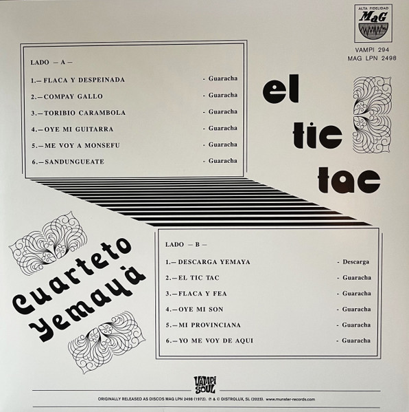Cuarteto Yemaya – El Tic Tac (LP)  