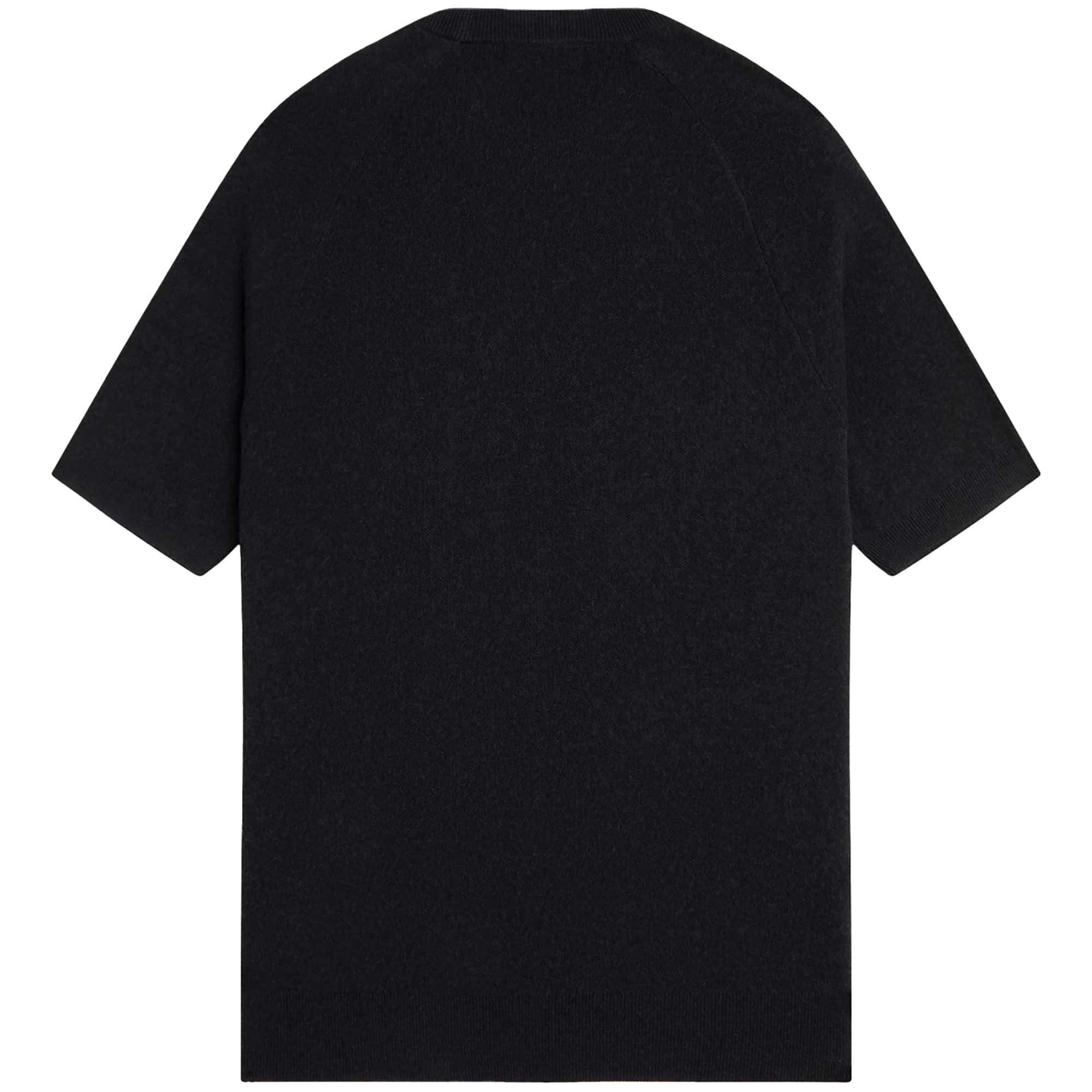 Fred Perry Stripe Knitted T-Shirt in Black