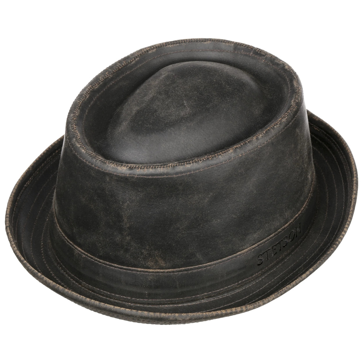 Stetson Odenton Pork Pie Cloth Hat brown-L