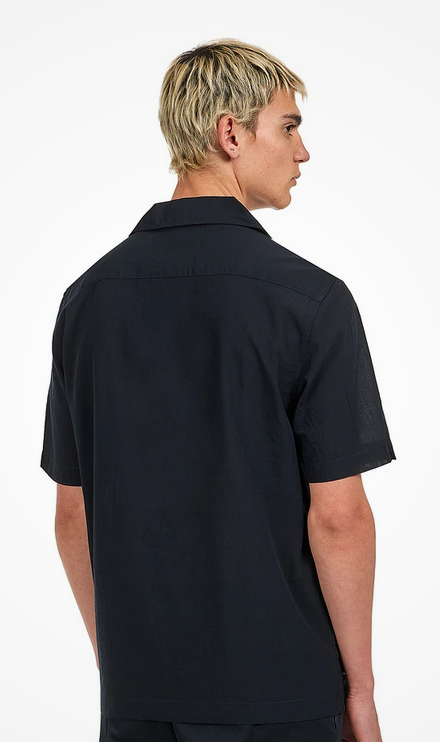 Fred Perry Lghtweight Texture Revere Col in Navy