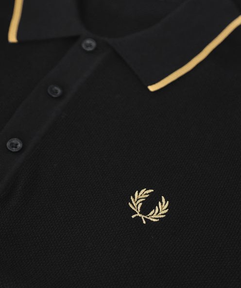 Fred Perry Tipped Knitted Shirt Black K9550-L