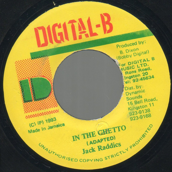 Jack Radics - In The Ghetto / Version (7")