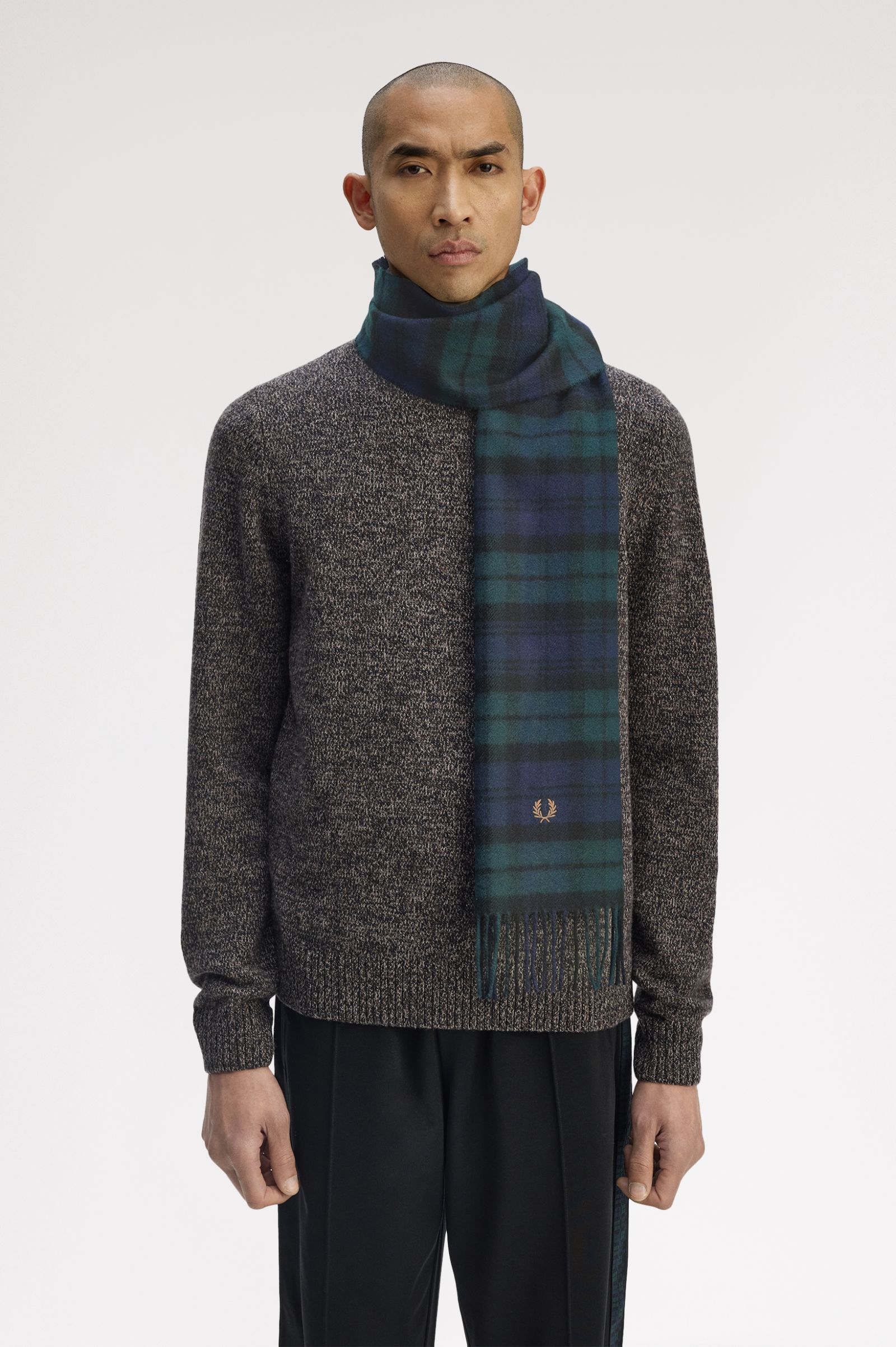 Fred Perry Lambswool Tartan Scarf (Blackwatch)