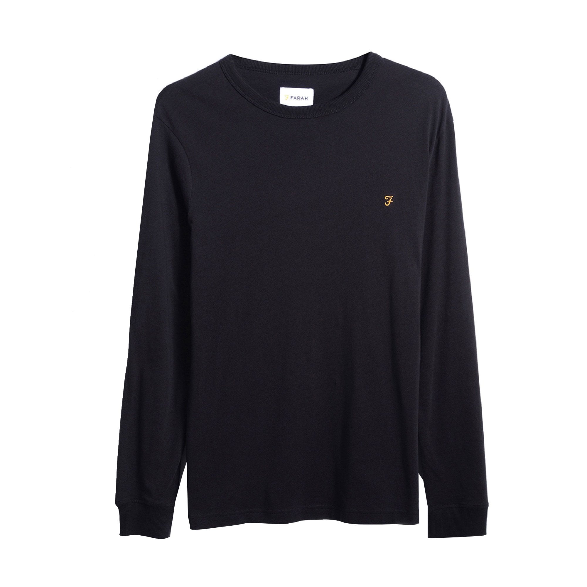 Farah Worthington Herren Longsleeve in Schwarz