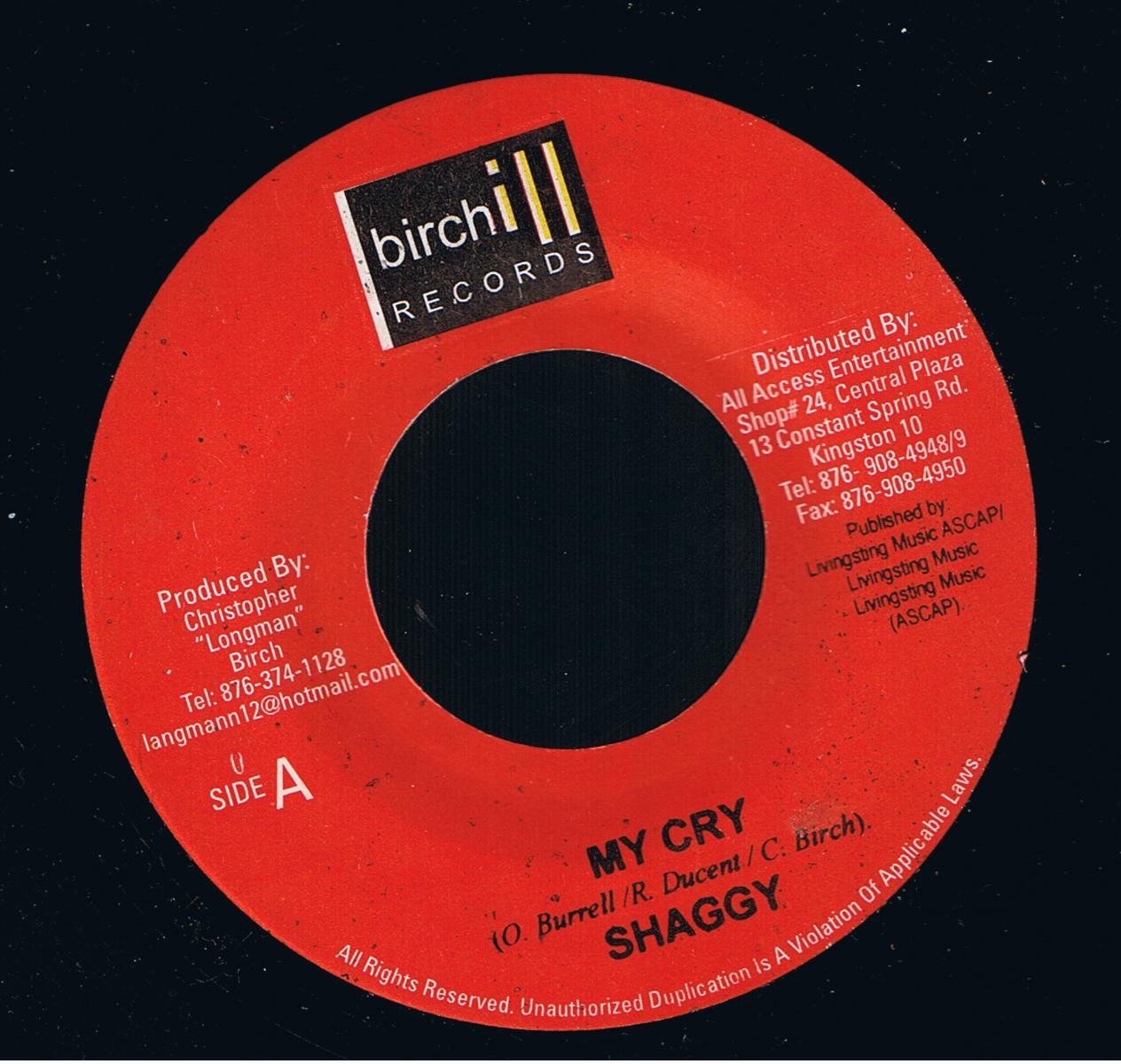 Shaggy - My Cry / Version (7") 