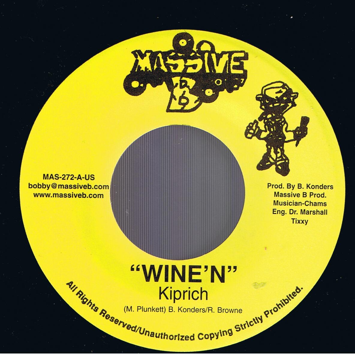 Kiprich - Wine' N / Monster Twinz - Babylon A Talk (7") 