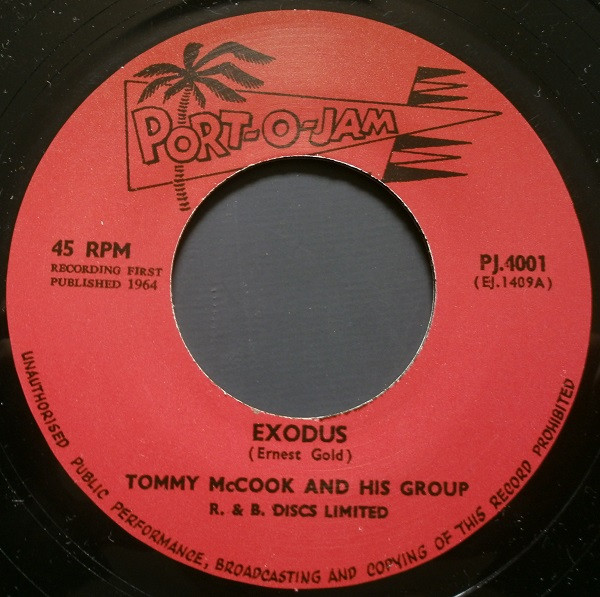 Tommy McCook And His Band – Exodus / Jam Rock (7'')