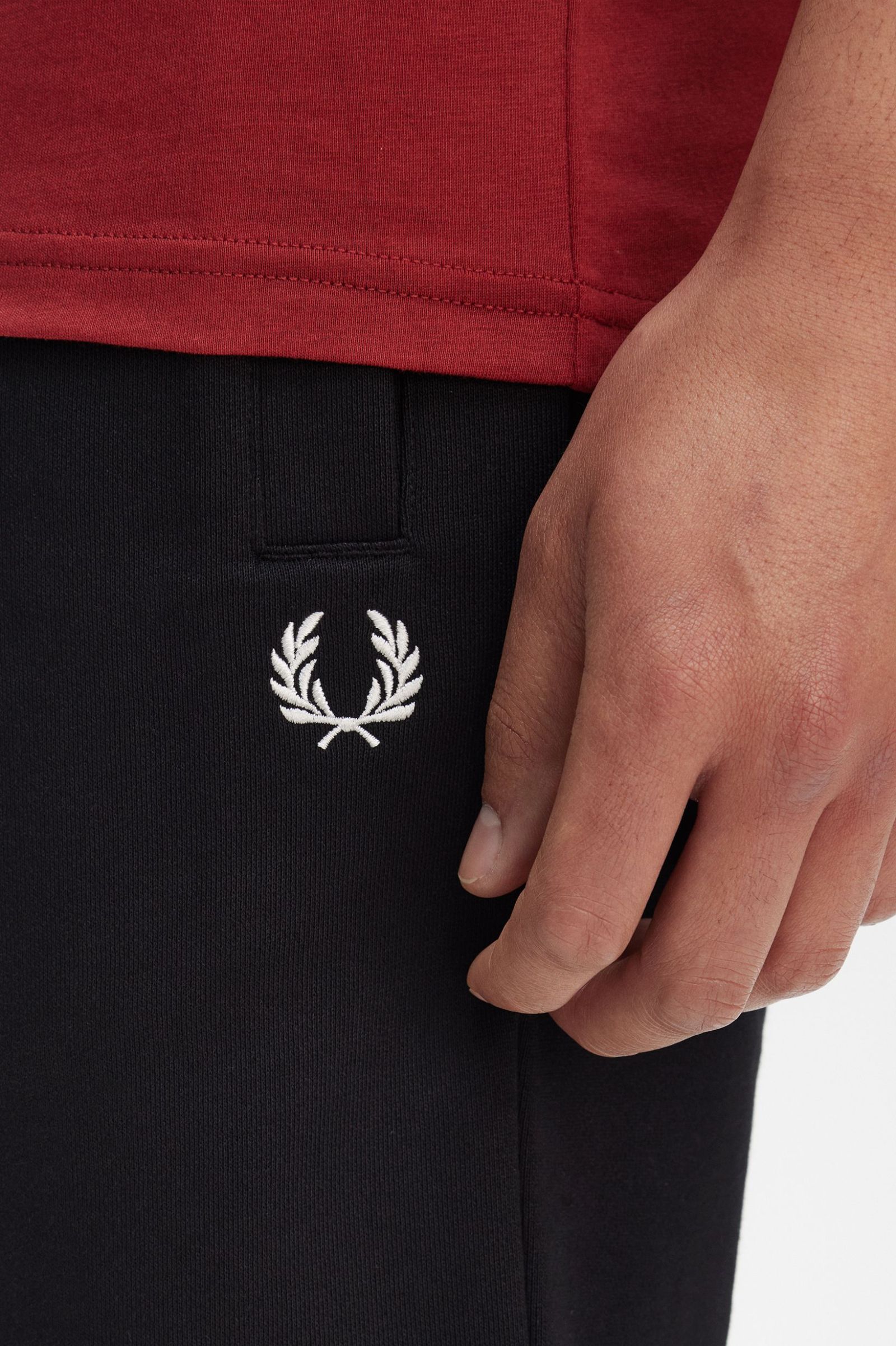 Fred Perry Classic Sweat Short in Black 
