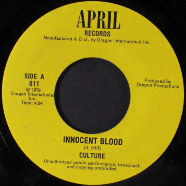 Culture - Innocent Blood / Love Shine Brighter (7")