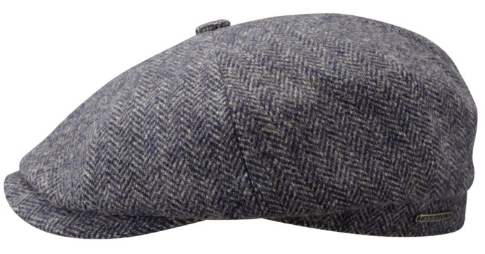 Stetson Hatteras Wool Herringbone in Gray