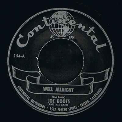 Joe Boots - Well Allright (7")