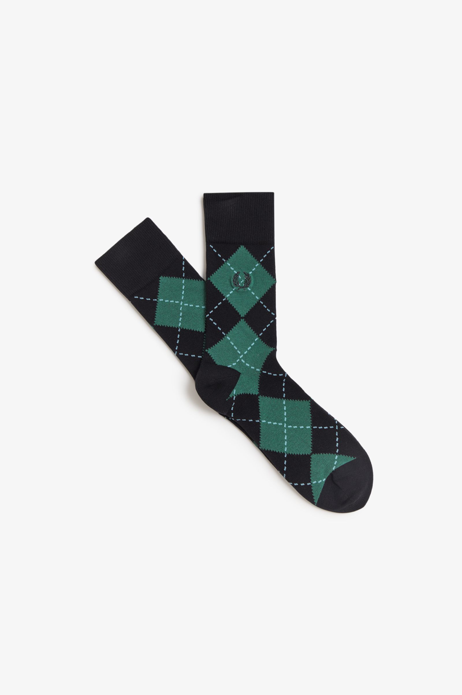 Fred Perry Geometric Jacquard Sock (Sportgreen)
