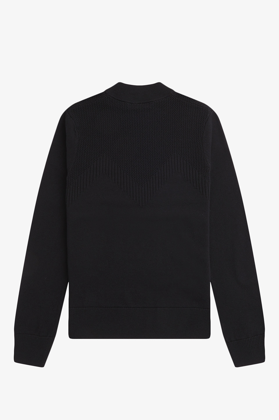 Fred Perry Pointelle Detail Jumper in Black 