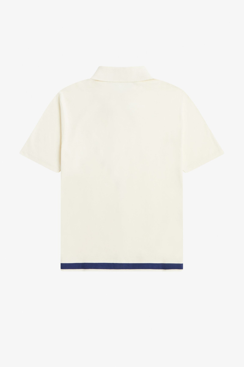 Fred Perry Reissues Pique Button Shirt Ecru-S