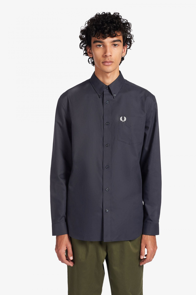 Fred Perry Oxford Hemd Navy M8501-XL