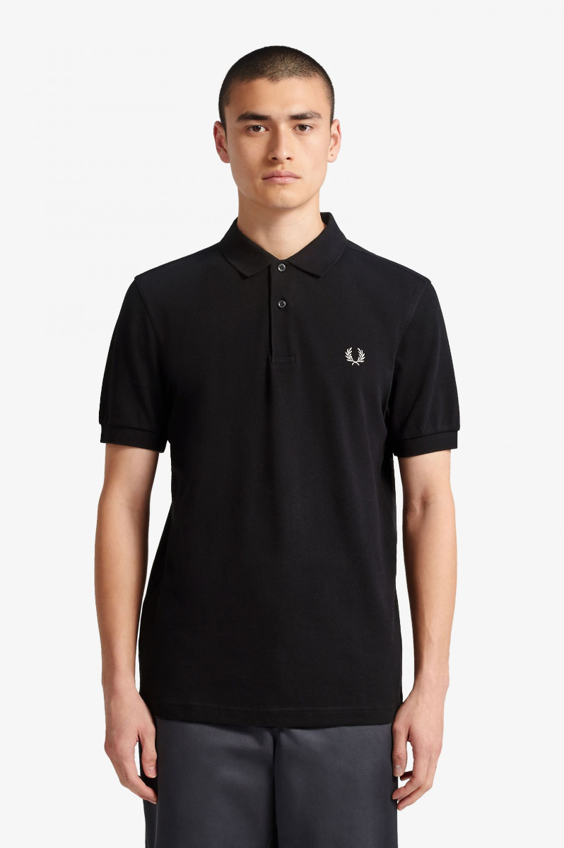 Fred Perry Poloshirt M6000 Black/Chrome-L