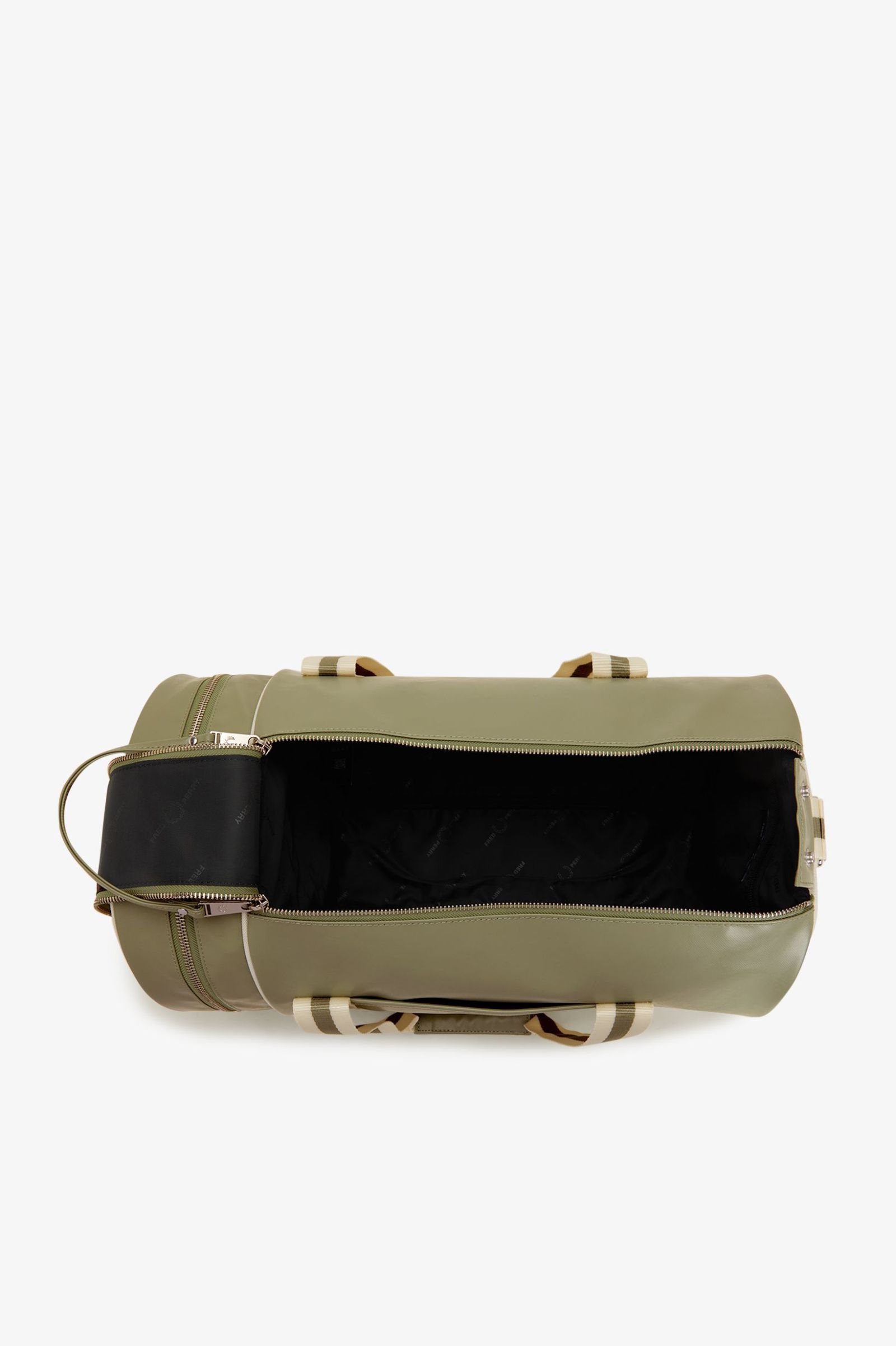 Fred Perry Classic Barrel Bag in Olive Mint