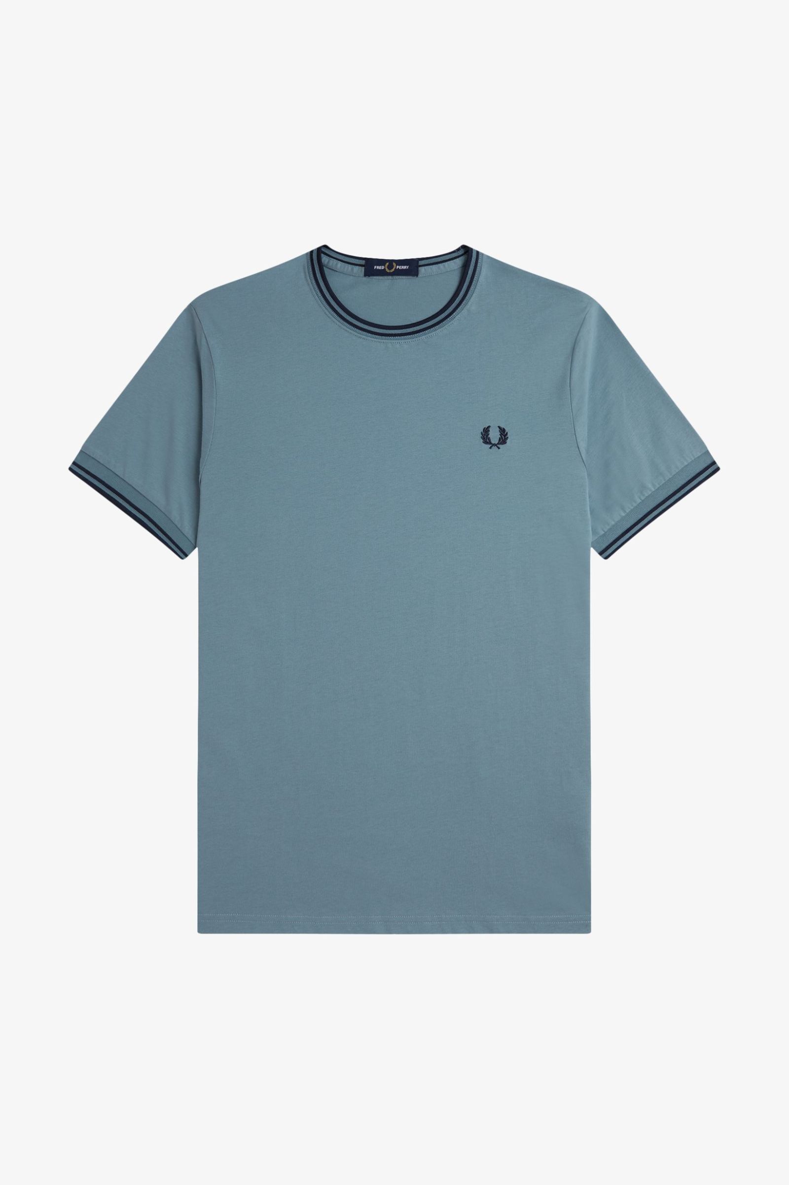 Fred Perry Twin Tipped T-Shirt in Stockport Blue/Navy