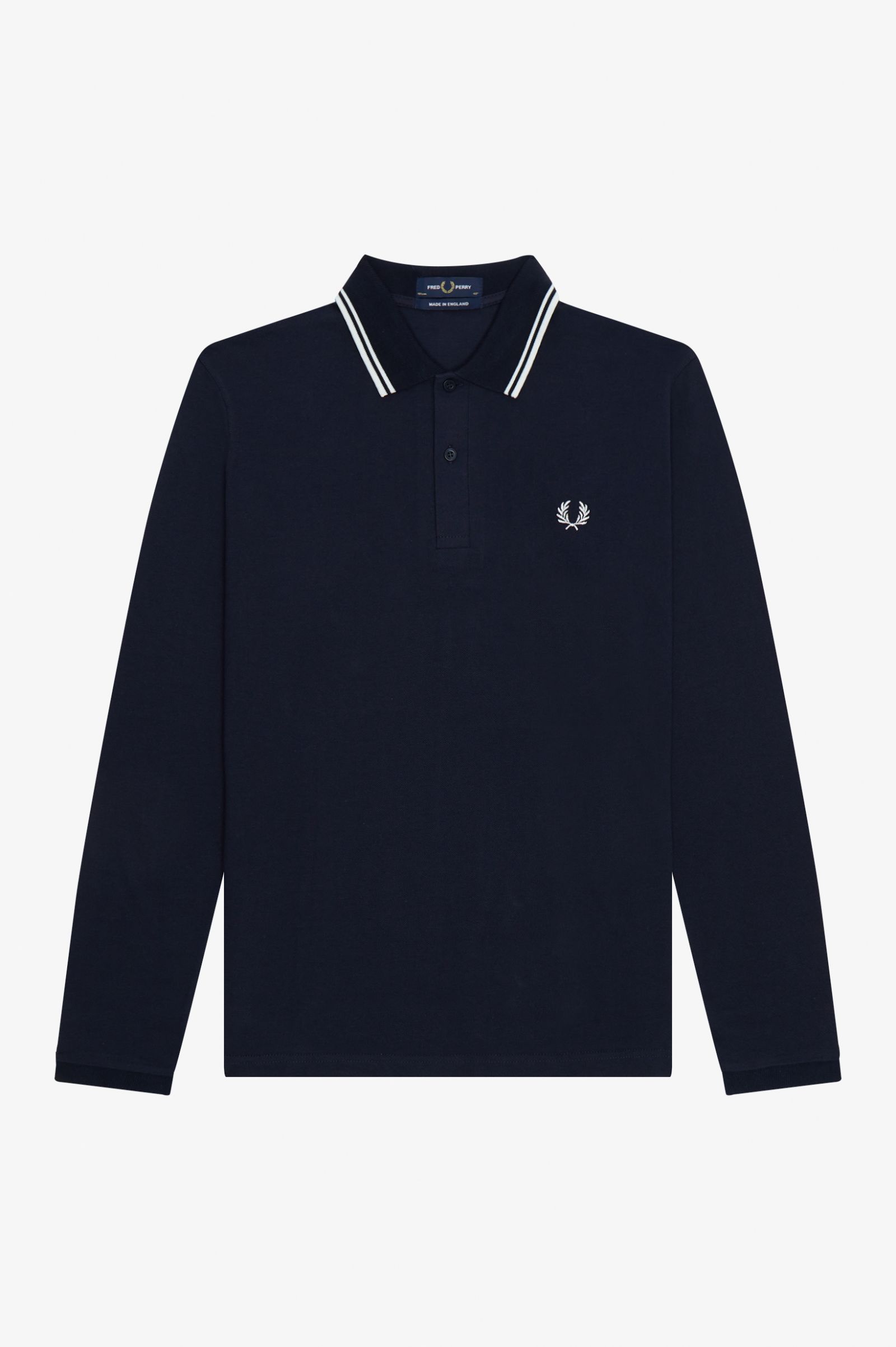 Fred Perry langärmeliges Polo Shirt M1212 Navy