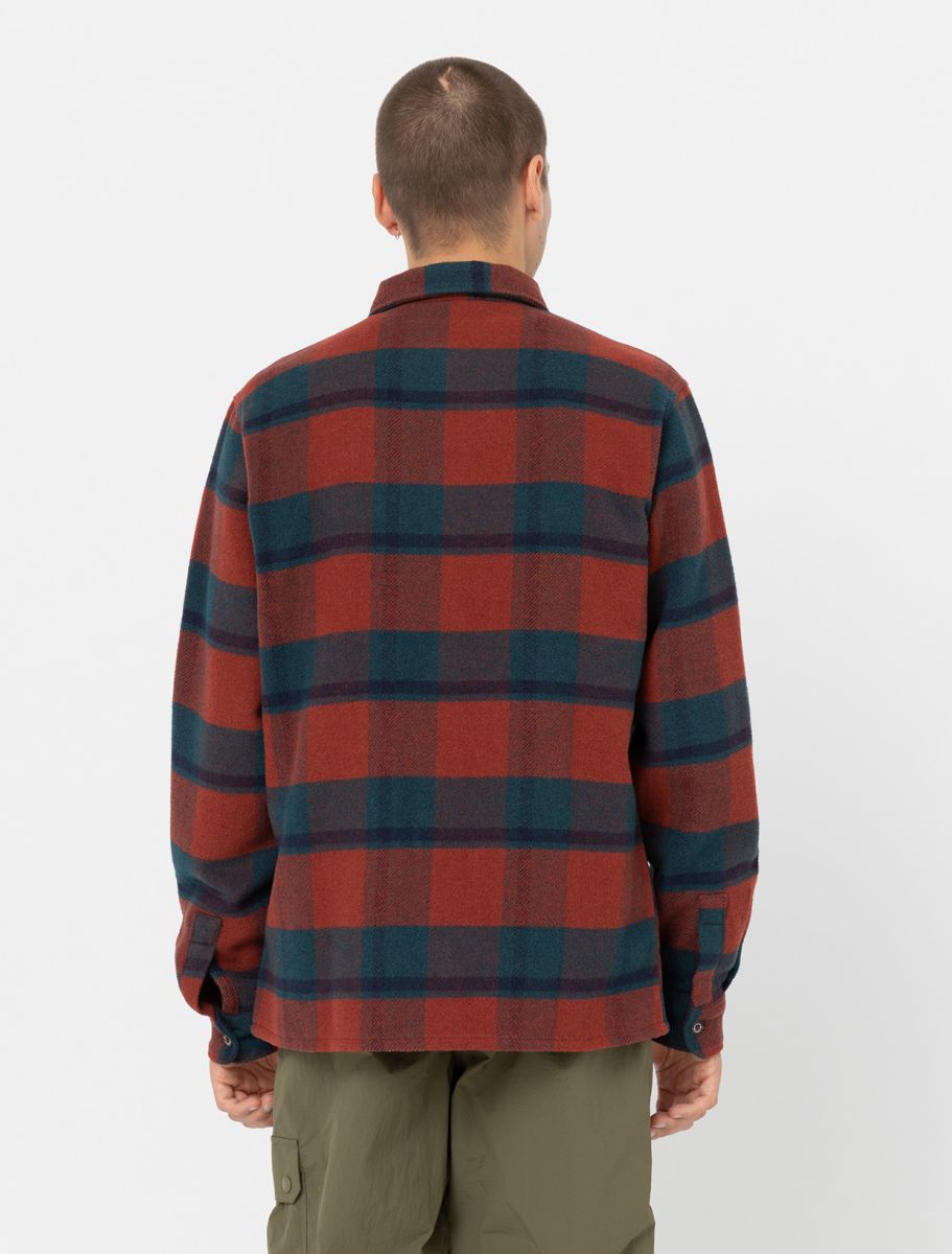 Dickies Coaling Shirt in Coaling Check Dark Blue