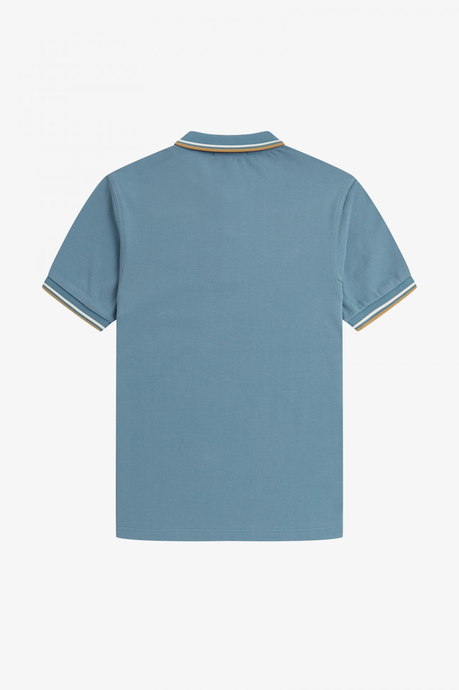 Fred Perry Twin Tipped Herren Polo Shirt in Blau/Ecru/1964 Gold