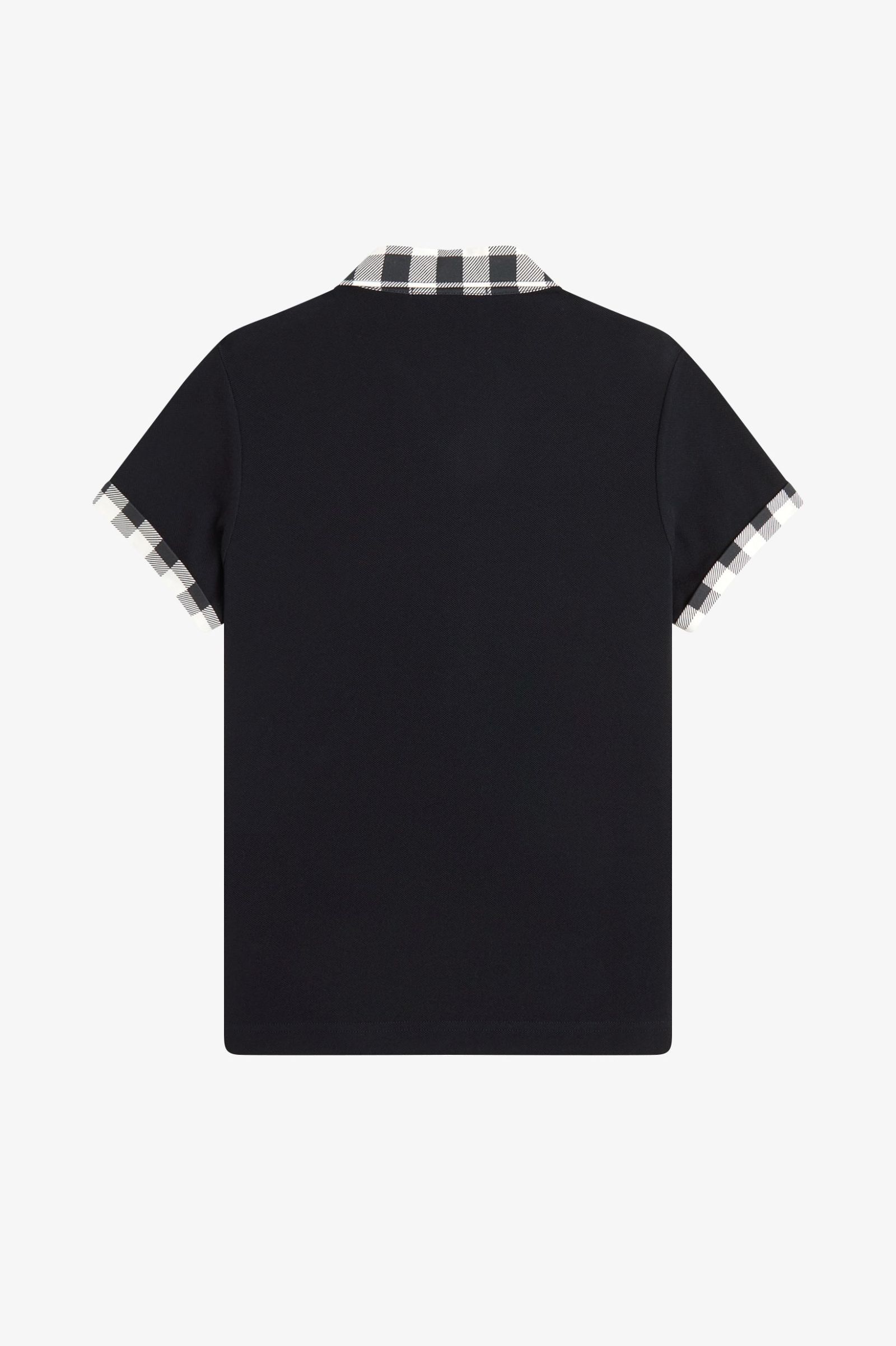 Fred Perry Amy Winehouse Printed Trim Polo Shirt (Black)