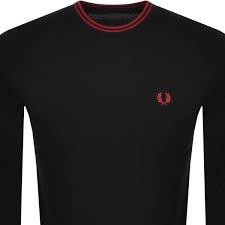 Fred Perry Classic Crew Neck Jumper K9601 Black-M