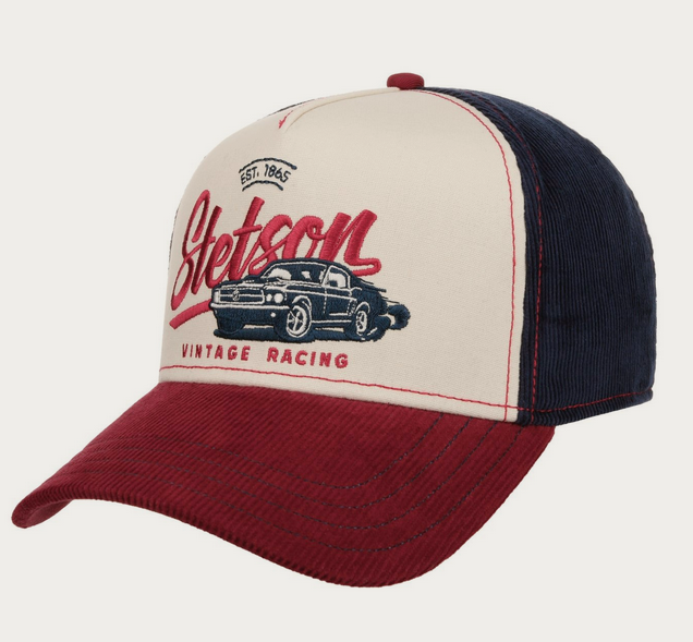 Stetson Vintage Racing Cap (Blue/Red)