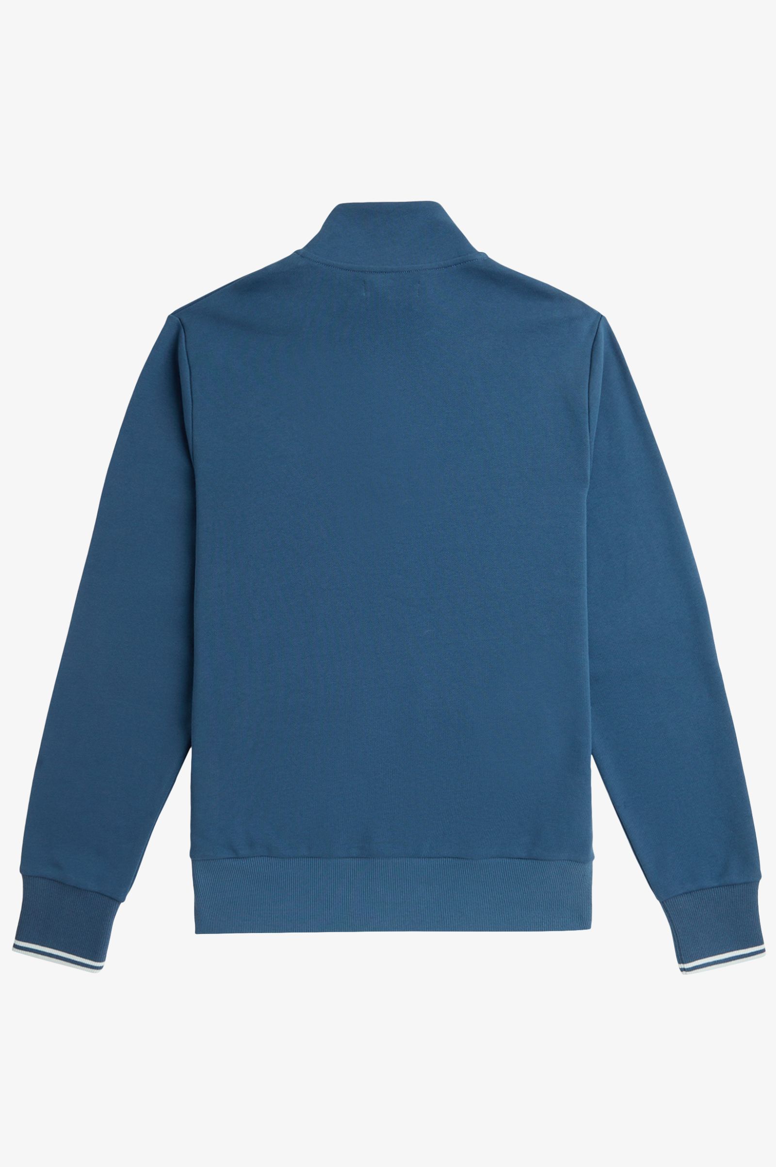 Fred Perry Half Zip Sweatshirt in Midnight Blue / Light Ice