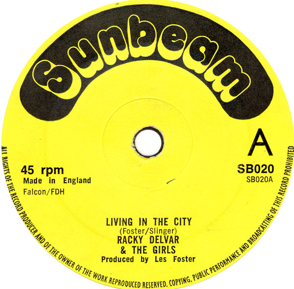 Racky Delvar & The Girls - Living In The City / Version (7")