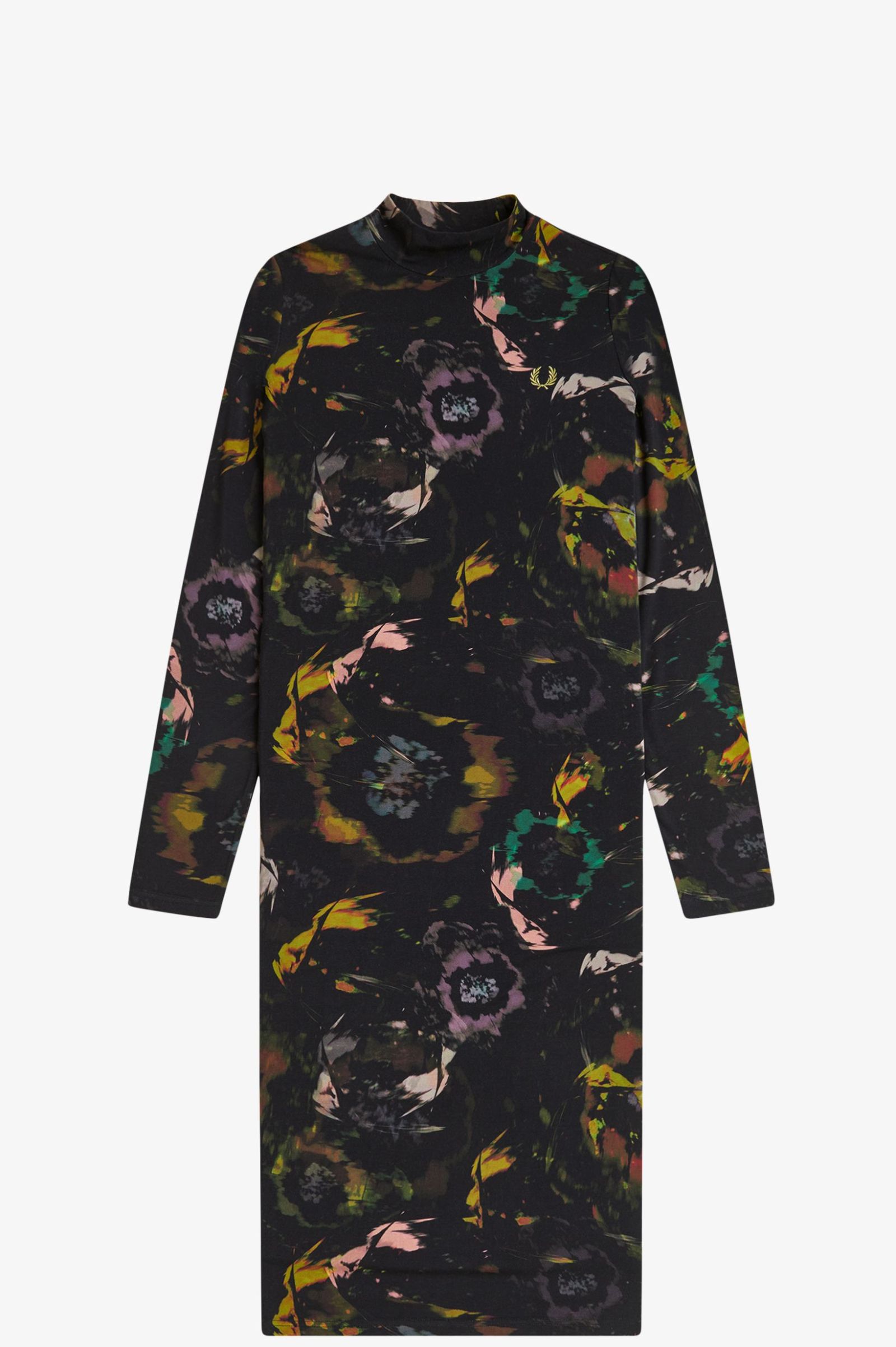 Fred Perry Floral Print Dress (Black)