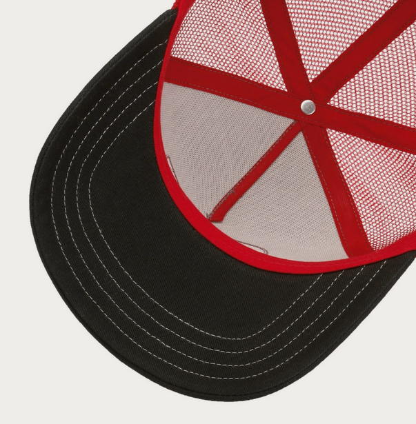 Stetson Garage American Heritage Trucker Cap (Grey/Red)