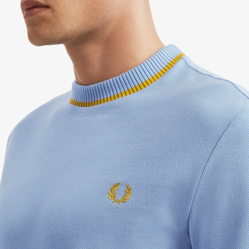 Fred Perry Crew Neck Shirt M7 Sky 444-S