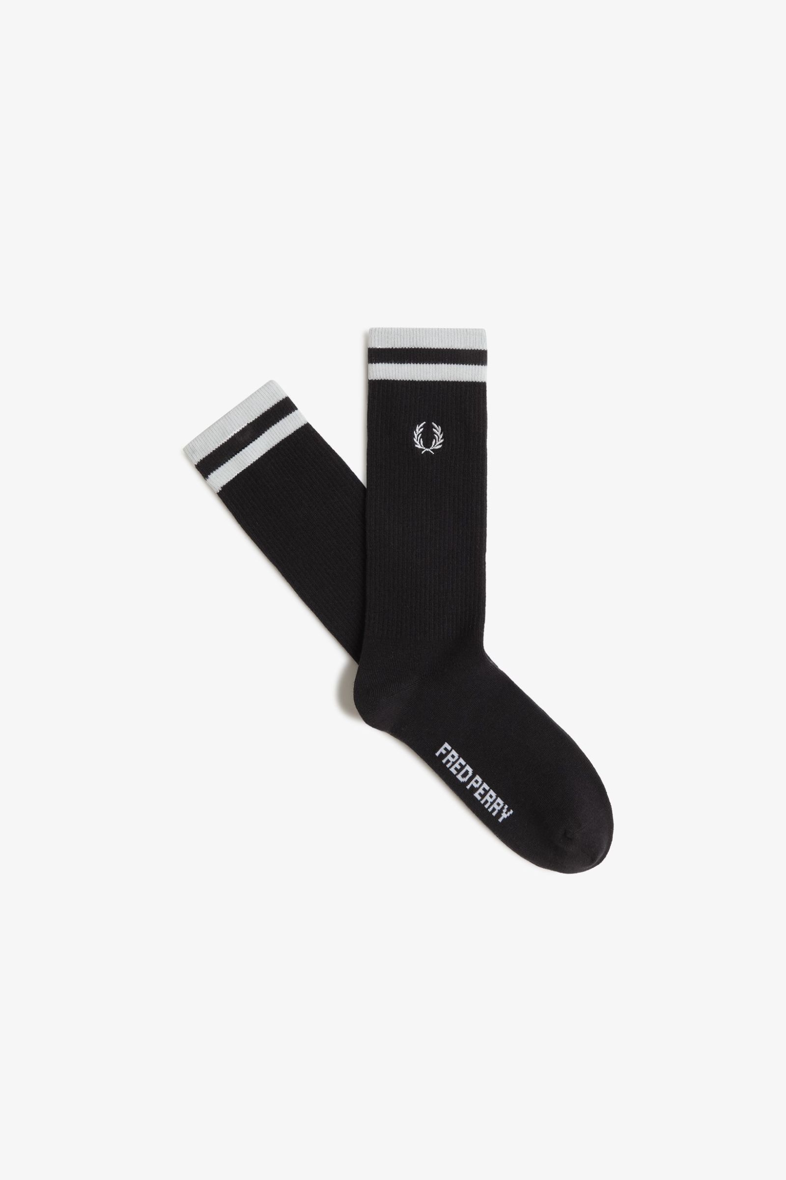 Fred Perry Tipped Sport Sock (Black/Snowwite)