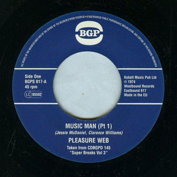 Pleasure Web - Music Man(Pt.1) / (Pt.2) (7")