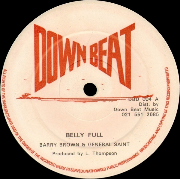 Barry Brown & General Saint / Wayne Wade – Belly Full / Little Suzie (12")  