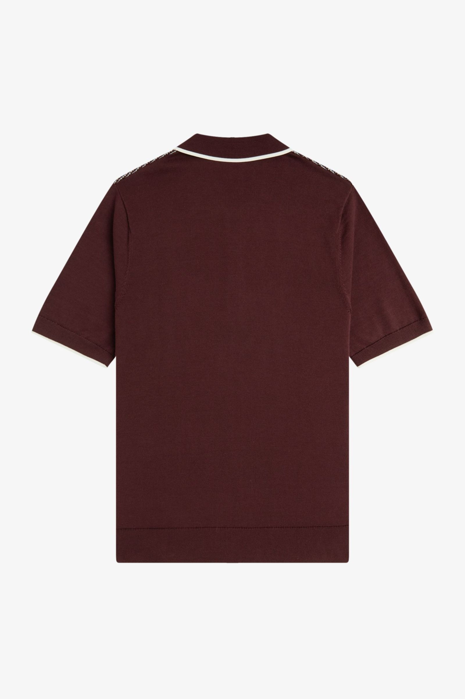 Fred Perry Tonic Waffle Knitted Shirt (Oxblood)