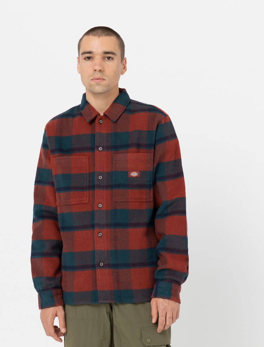 Dickies Coaling Shirt in Coaling Check Dark Blue