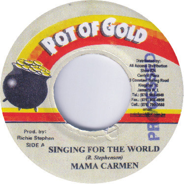 Mama Carmen – Singing For The World / H. A. Mudie / Drifter (Version)(7")      