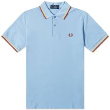 Fred Perry Poloshirt M12 Sky/White K38-42