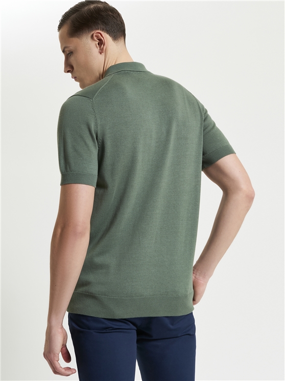 Ben Sherman Signature Short Sleeve Polo in Olive