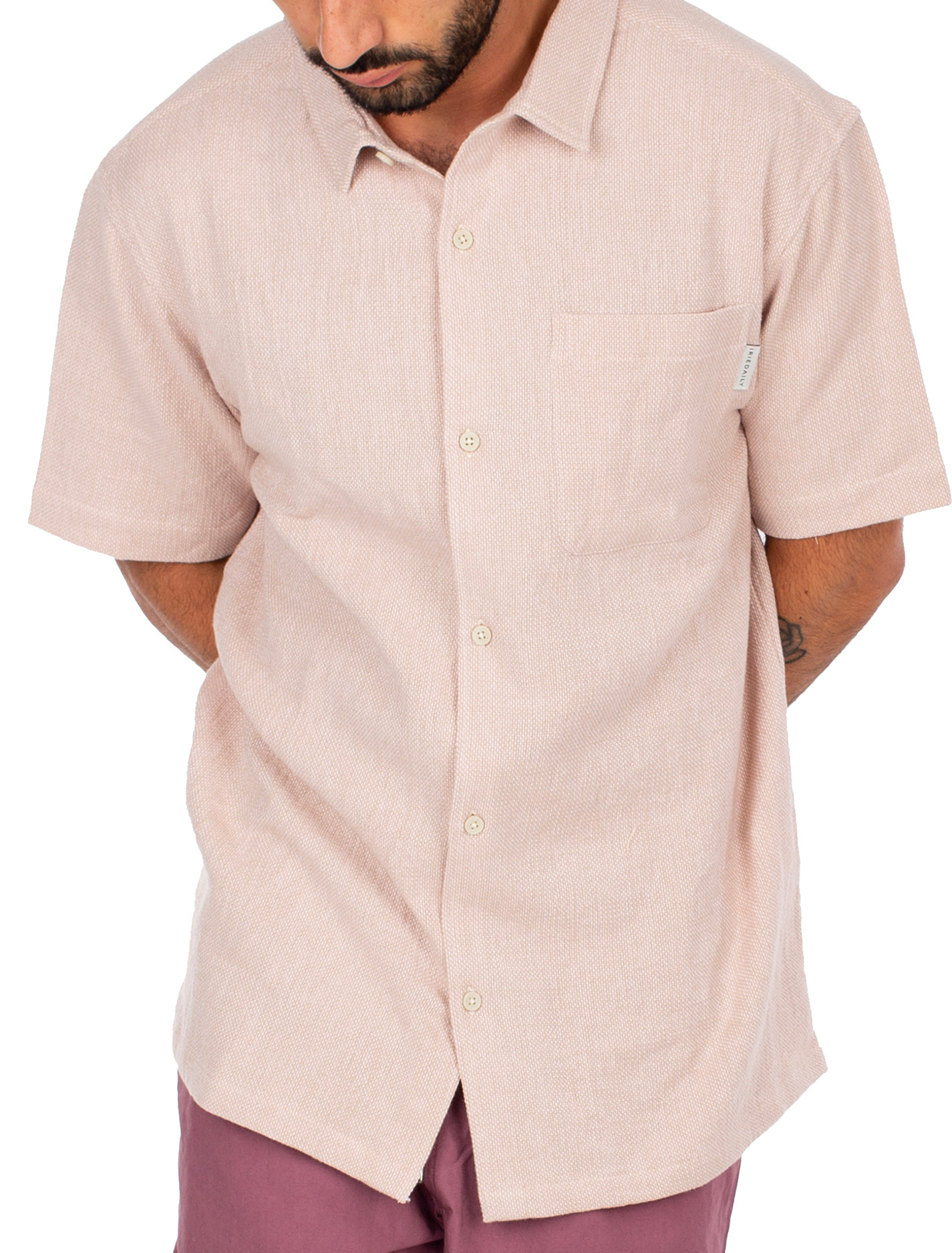 Iriedaily Sammy Summer Shirt in Beige 